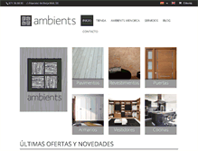 Tablet Screenshot of ambients-menorca.com